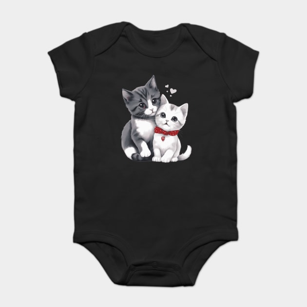 Baby American Shorthair Cat Baby Bodysuit by animegirlnft